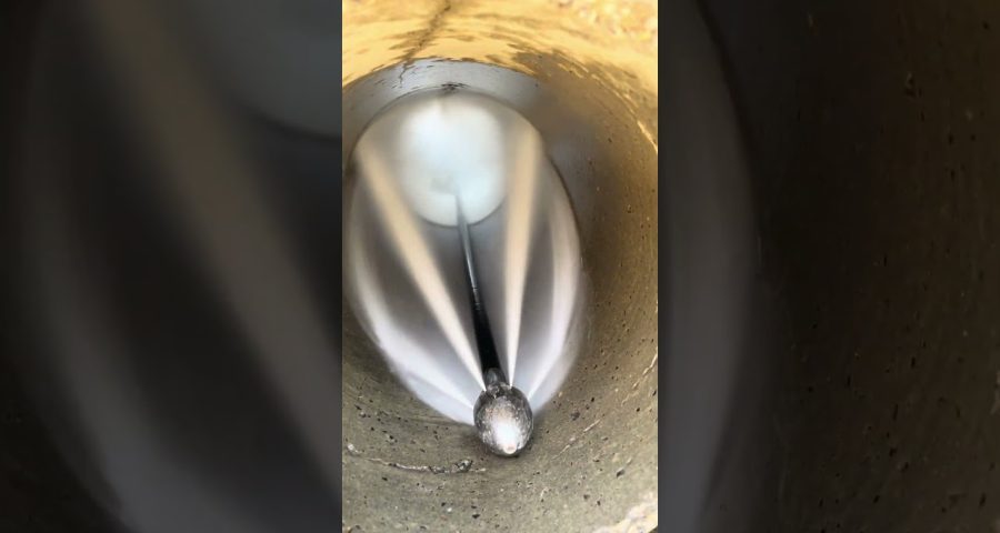 lavado de tuberías con agua a presión