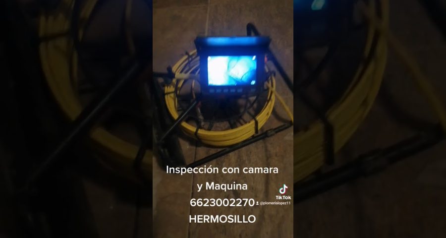 revisión de tuberías mediante cámara